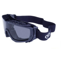 Очки защитные с уплотнителем Global Vision Ballistech-1 (smoke) Anti-Fog, черные