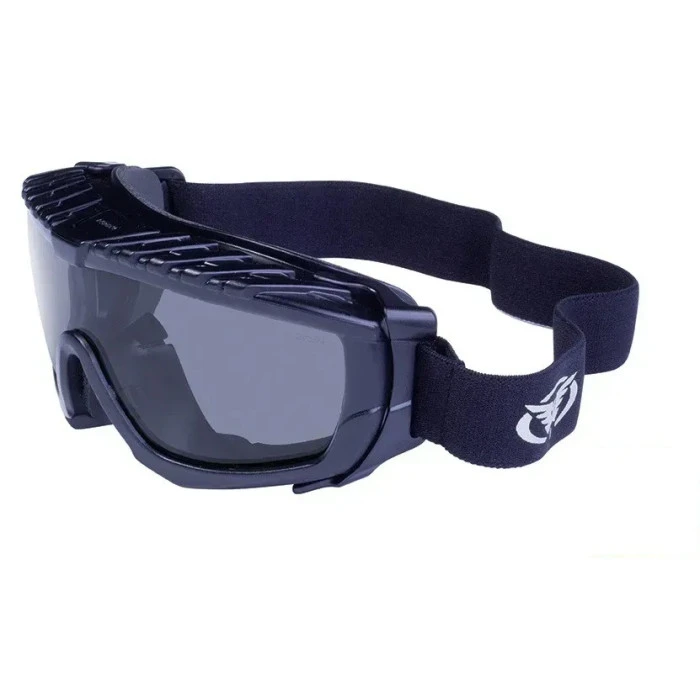 Окуляри захисні з ущільнювачем Global Vision Ballistech-1 (smoke) Anti-Fog, чорні
