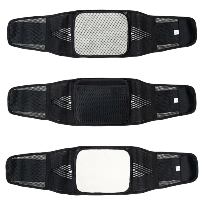 Поперековий пояс з самонагріванням inSPORTline Avochi - чорний/XXL