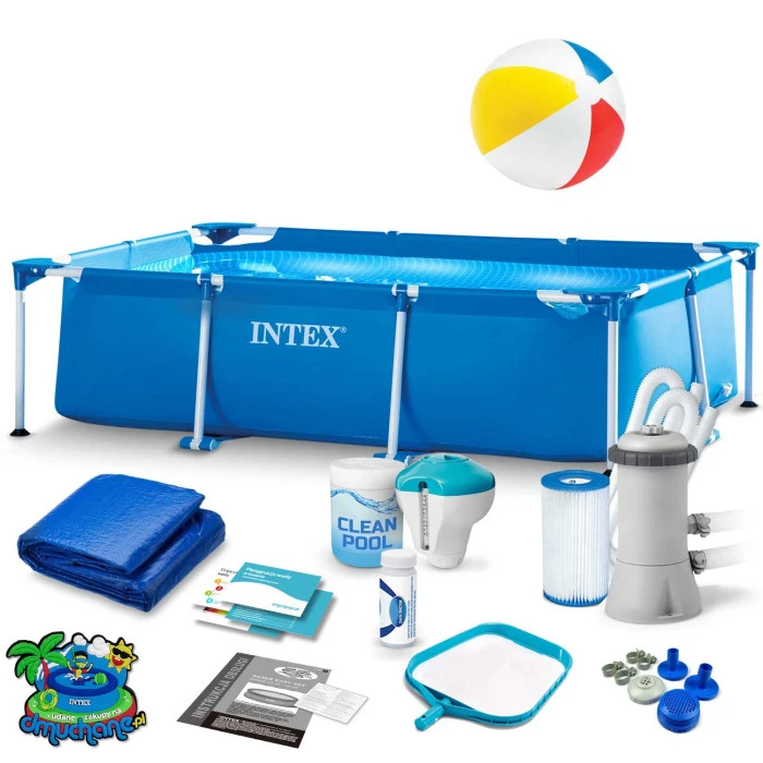 Бассейн каркасный прямоугольный 15в1 INTEX 28270 220 x 150 x 60 см