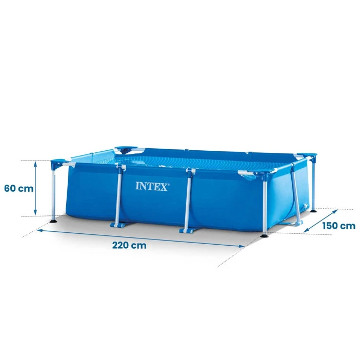 Бассейн каркасный прямоугольный 15в1 INTEX 28270 220 x 150 x 60 см