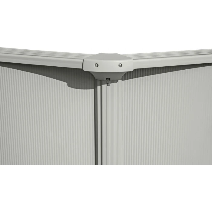 Каркасный бассейн Bestway Hydrium 460 x 460 x 120 см, светло-серый.