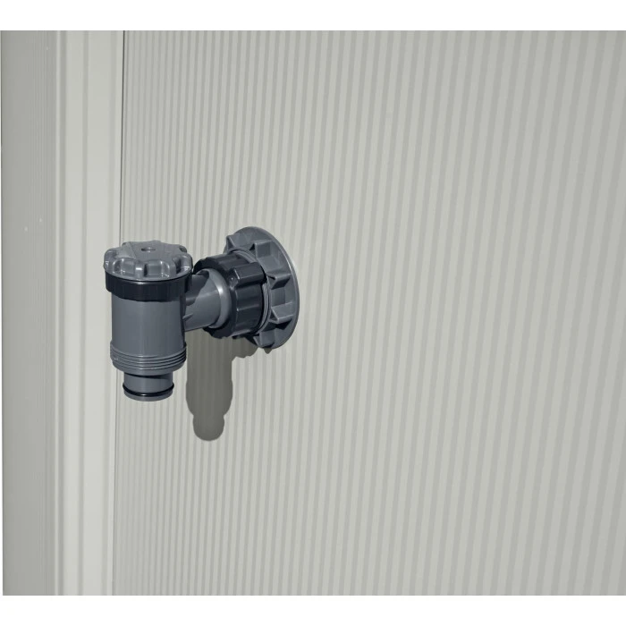 Каркасный бассейн Bestway Hydrium 460 x 460 x 120 см, светло-серый.