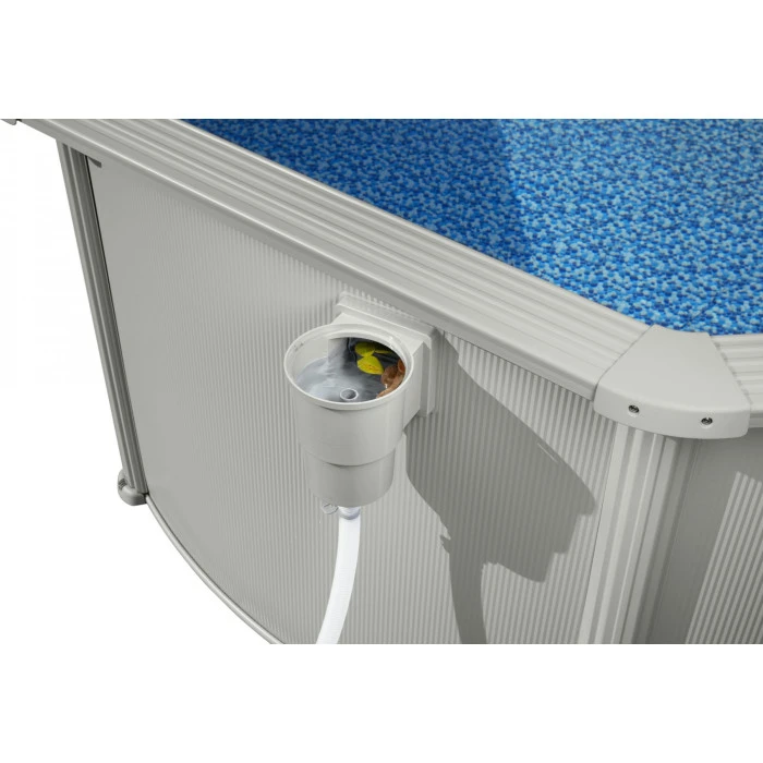 Каркасный бассейн Bestway Hydrium 460 x 460 x 120 см, светло-серый.