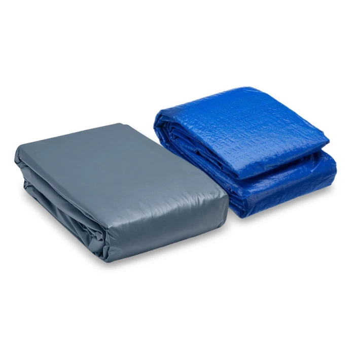 Басейн каркасний прямокутний 18в1 INTEX 26784, 300 x 175 x 80 см + машина для створення бульбашок