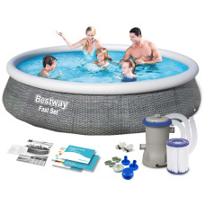 Бассейн надувной 9в1 Bestway 57376, 396 x 84 см