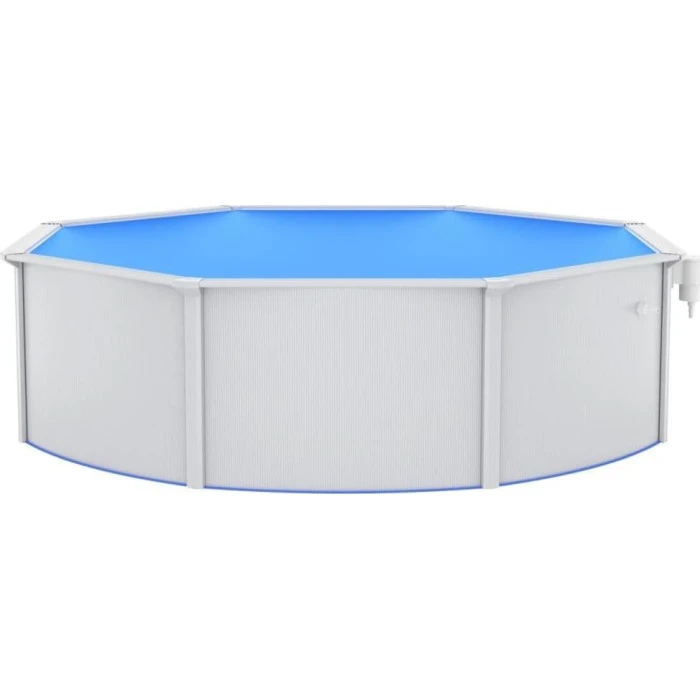 Басейн каркасний vidaXL 460 x 120 см, білий + драбина