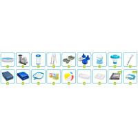 Бассейн каркасный 17в1 INTEX 26746, 488 х 122 см, бело-синий