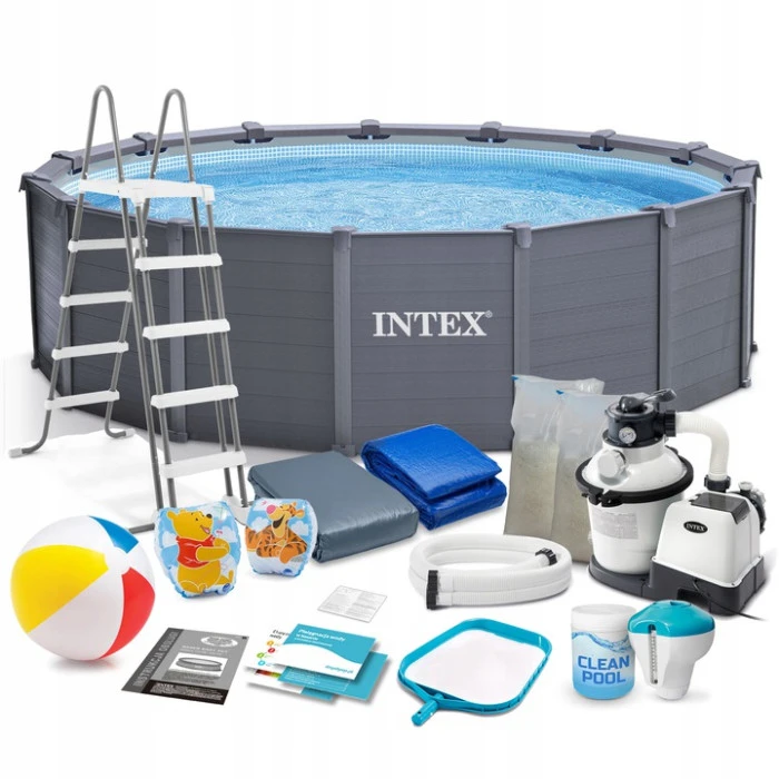 Басейн каркасний панельний 18в1 Intex 26384 478 × 124 см