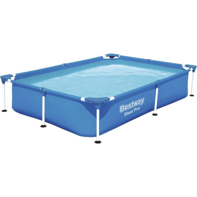 Бассейн каркасный прямоугольный Bestway 56401 Steel Pro 221 x 150 см
