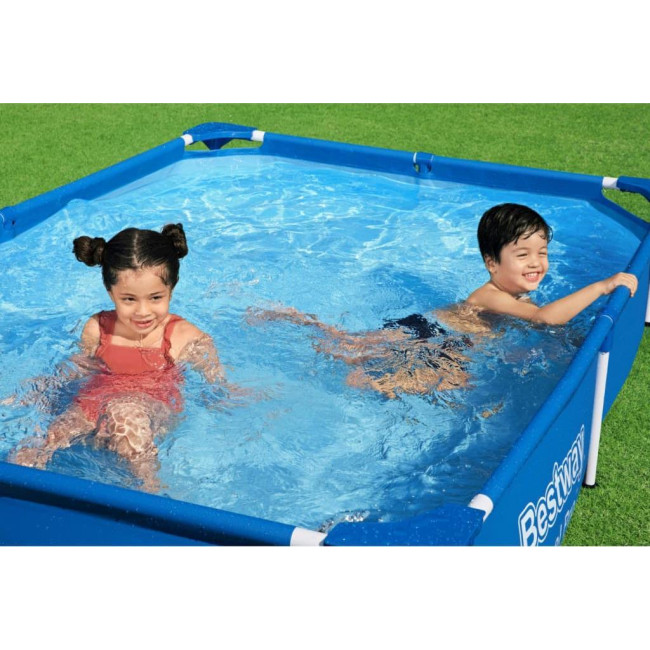 Бассейн каркасный прямоугольный Bestway 56401 Steel Pro 221 x 150 см