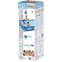 Басейн каркасний прямокутний Bestway 56401 Steel Pro 221 x 150 см