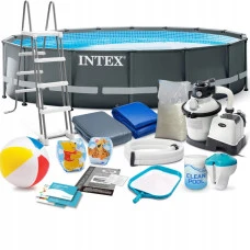 Бассейн каркасный 17в1 Intex 26326 488 × 122 см