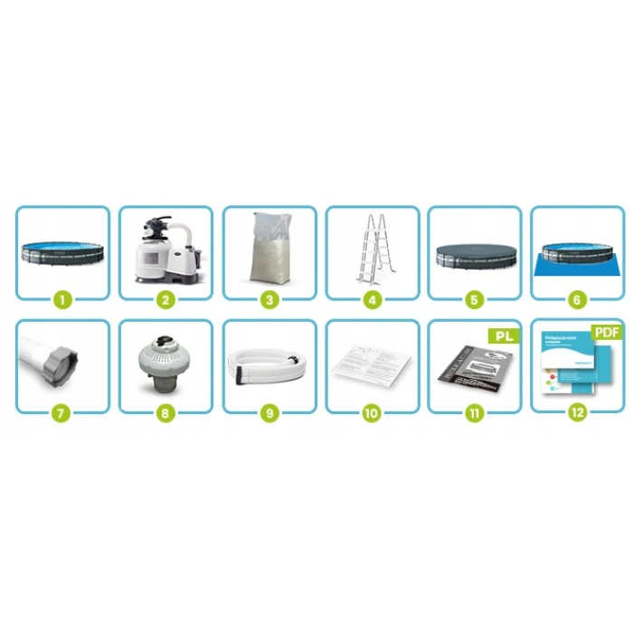 Бассейн каркасный 12в1 Intex 26340 732 х 132 см