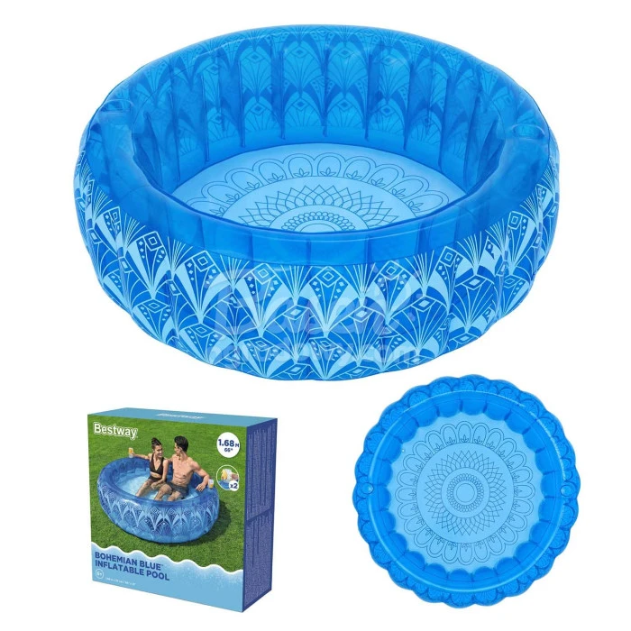 Басейн надувний Bestway 54479 BOHEMIAN BLUE 168 x 53 см