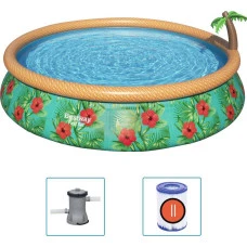 Бассейн надувной Bestway 57416 Fast Set Palm 457 см