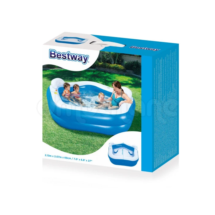 Бассейн надувной детский Bestway 54153 213x206х69 см