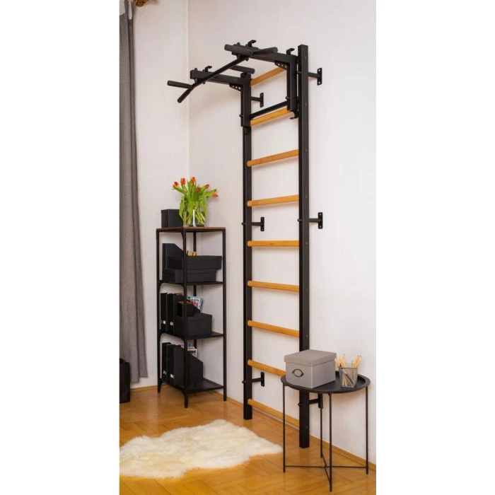 Лестница гимнастическая BenchK с регулируемой перекладиной и поручнями