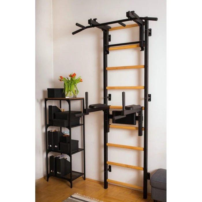 Лестница гимнастическая BenchK с регулируемой перекладиной и поручнями