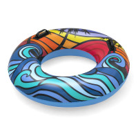 Круг надувной для плавания Bestway 36350 синий, 91 см