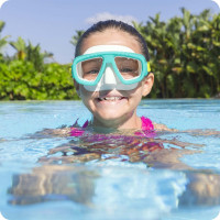 Маска для плавания Bestway 22011 бирюзовая