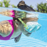 Маска для плавания Bestway 22011 бирюзовая