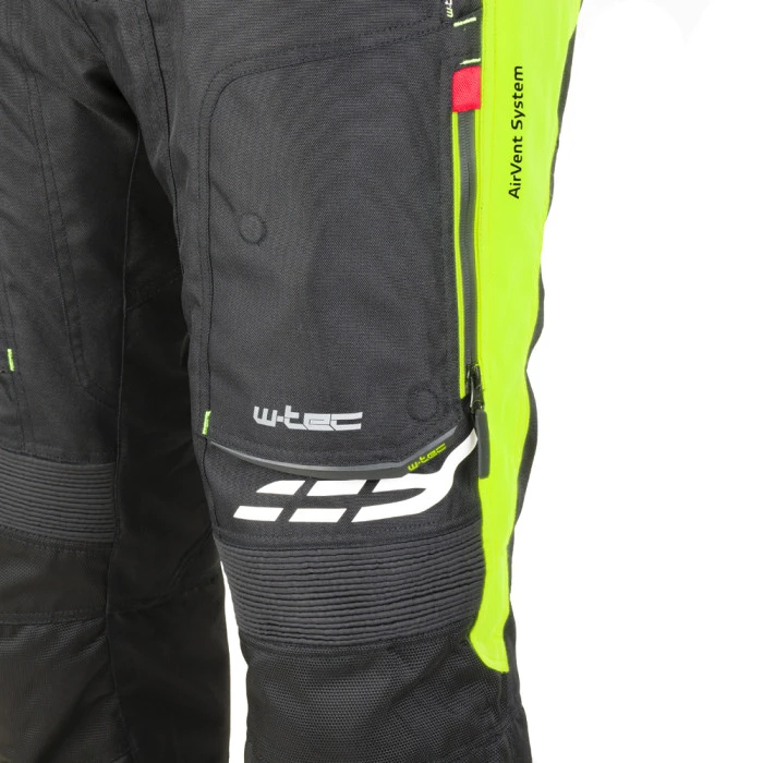 Женские мотоштаны W-TEC Spirital Lady - черно-желтые-флуо/L