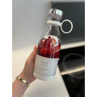 Портативный беспроводной мини блендер для полосы Prime Sport FRESH JUICE 350 мл, белый