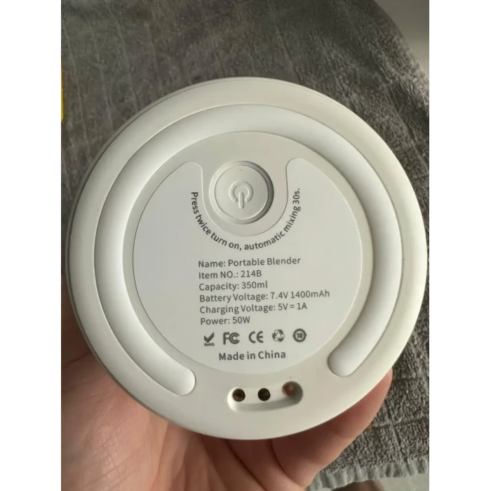 Портативный беспроводной мини блендер для полосы Prime Sport FRESH JUICE 350 мл, белый