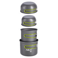 Набор посуды для кемпинга NC1767 XL NILS CAMP серый