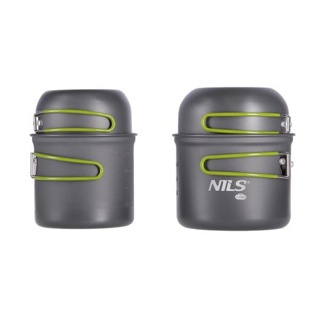 Набор посуды для кемпинга NC1767 XL NILS CAMP серый