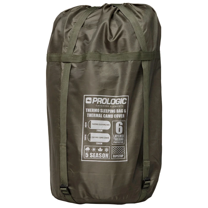 Спальный мешок Prologic Element Comfort S/Bag & Thermal Camo Cover 5 Season 215 x 90 см.
