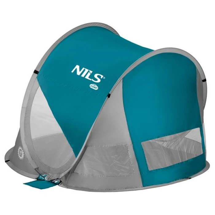 Пляжная палатка NILS POP UP NC3142 серо-бирюзовая