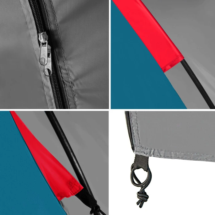 Палатка шестиместная NILS CAMP NC6031 Highland, 570 х 210 х 200 см, сине-серый