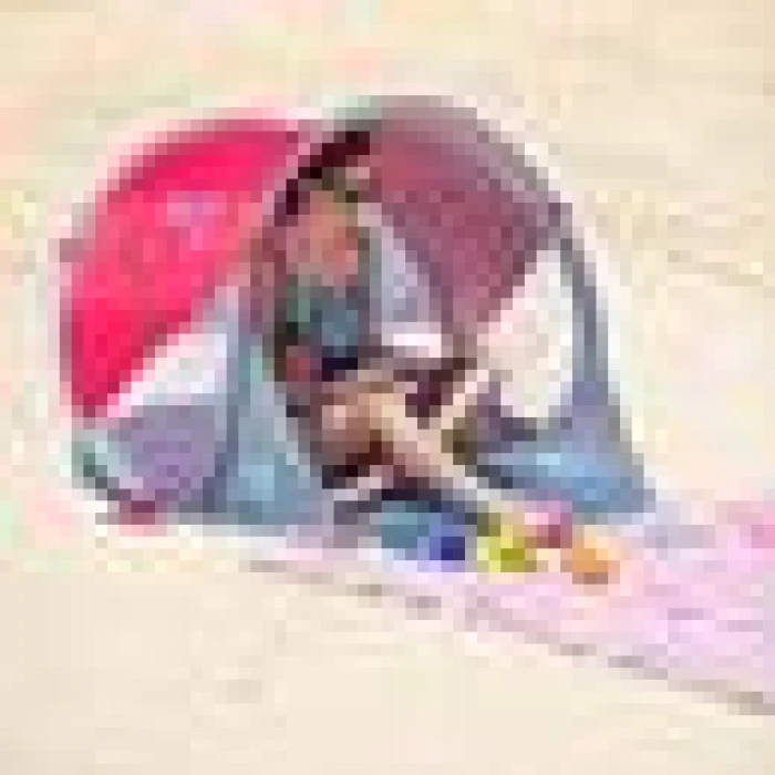 Пляжная палатка NC3142 NILS CAMP красно-серая