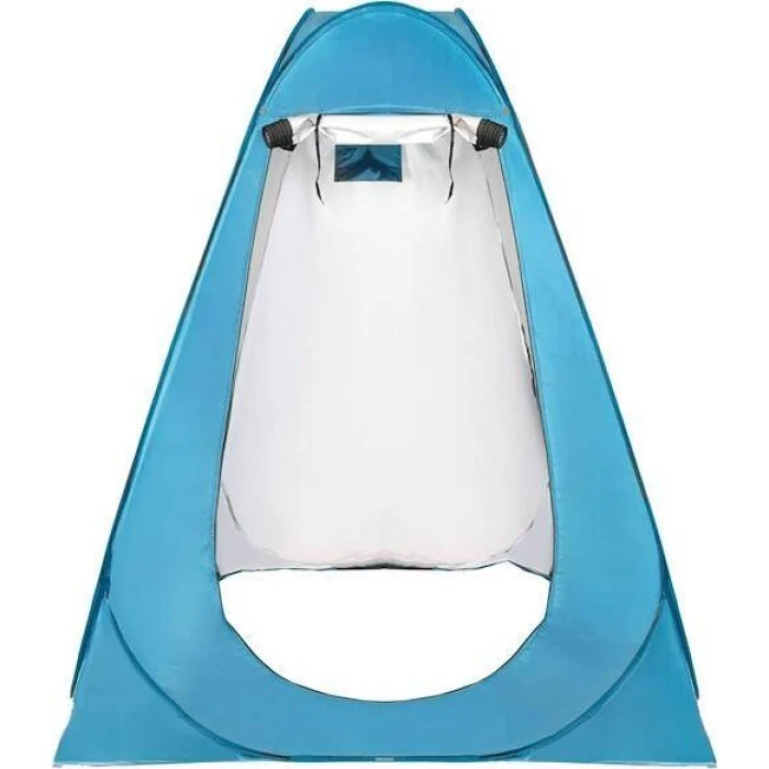 Springos Самосложная пляжная палатка 190x120x120 см передвижная раздевалка голубая УНИВЕРСАЛЬНАЯ