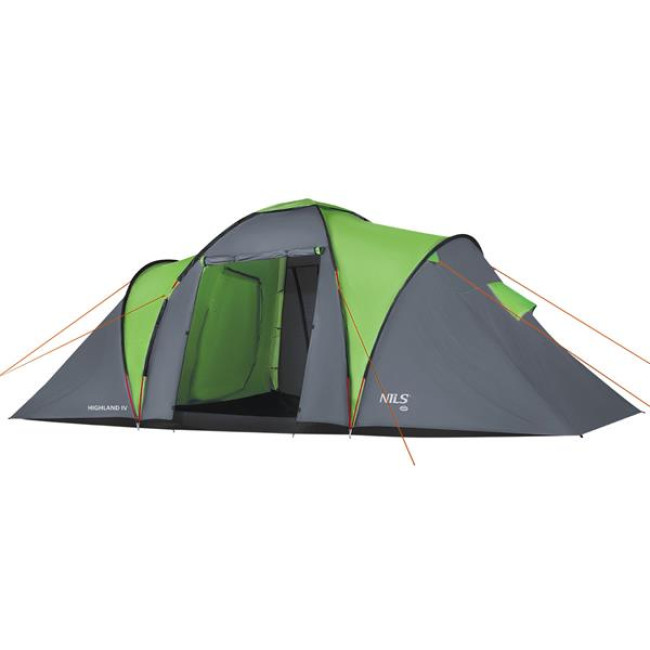 Кемпинговая палатка NILS CAMP NC6431 HIGHLAND IV серо-зеленый