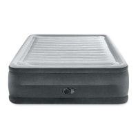 Матрац надувний Intex 64418ND з вбудованим електронасосом 203x152x56 см, сірий
