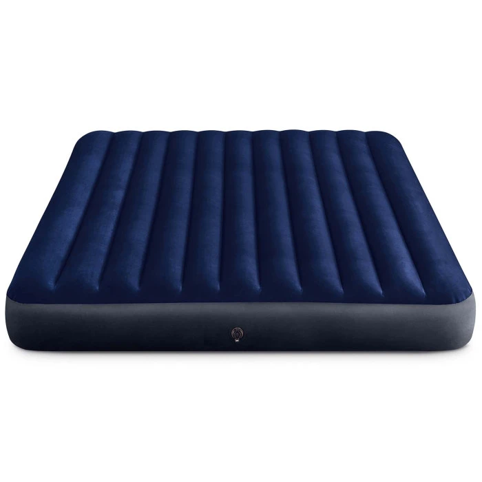 Матрац надувний Intex 64755 203х183х25 см, чорно-синій