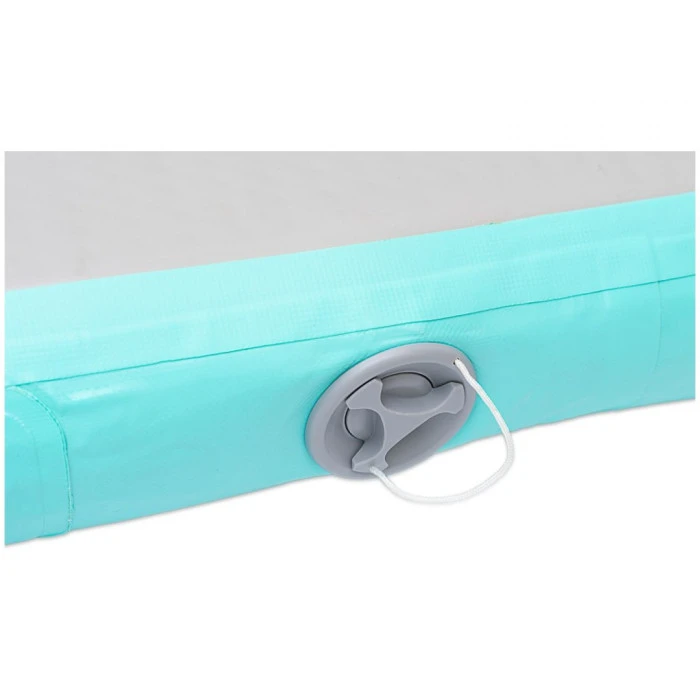 Мат гімнастичний надувний SPARTAN AirTrack 300 x 100 х 10 см, сіро-бірюзовий