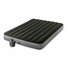 Матрас надувной 64778 с электронасосом 191x137x25 см, серо-зеленый.