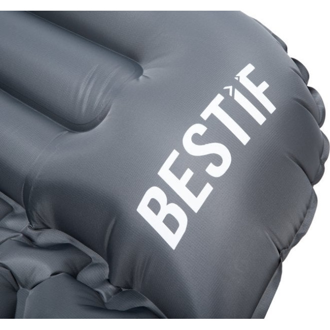 Матрац надувний Bestif Trekking BMT11 190x56 см, сірий