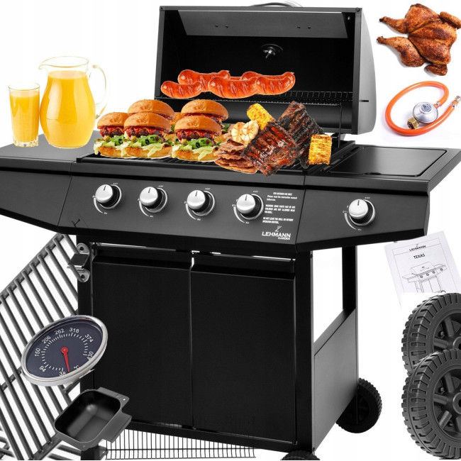 Газовый гриль Lehmann Ohio 9.3 kW 32.5 см x 61 см