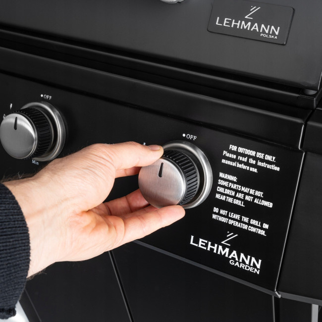 Газовый гриль Lehmann Ohio 9.3 kW 32.5 см x 61 см