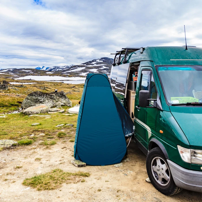 Палатка санитарная NC1706 NILS CAMP, 120 х 120 х 190 см, сине-зеленый