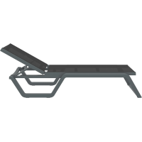 Шезлонг Siesta Rio, сіро-чорний