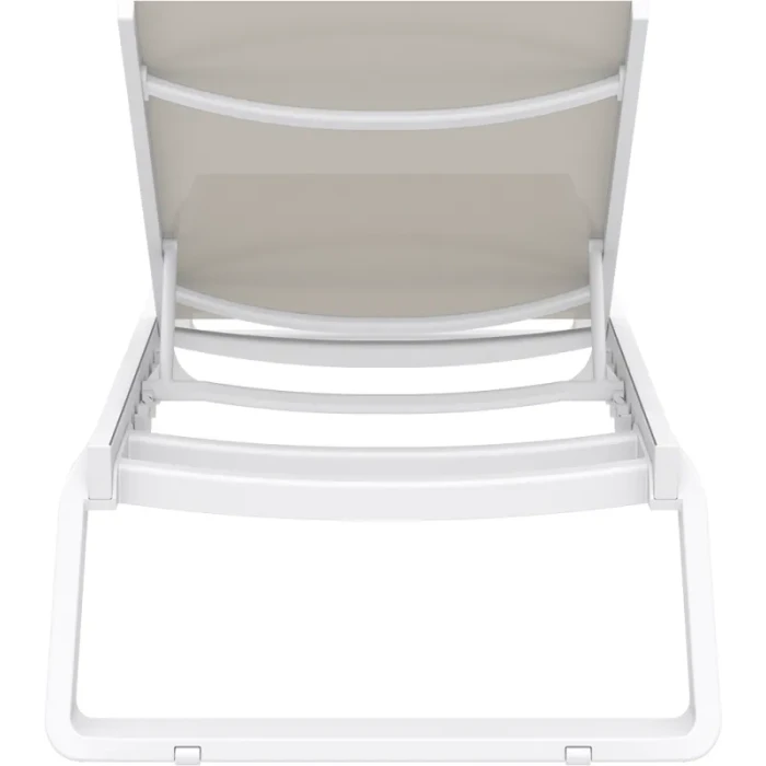 Шезлонг Siesta Tropic, бело-бежевый