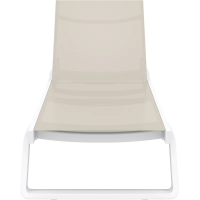 Шезлонг Siesta Tropic, бело-бежевый