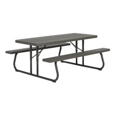 Стол садовый LIFETIME и две лавки 183 см 60112