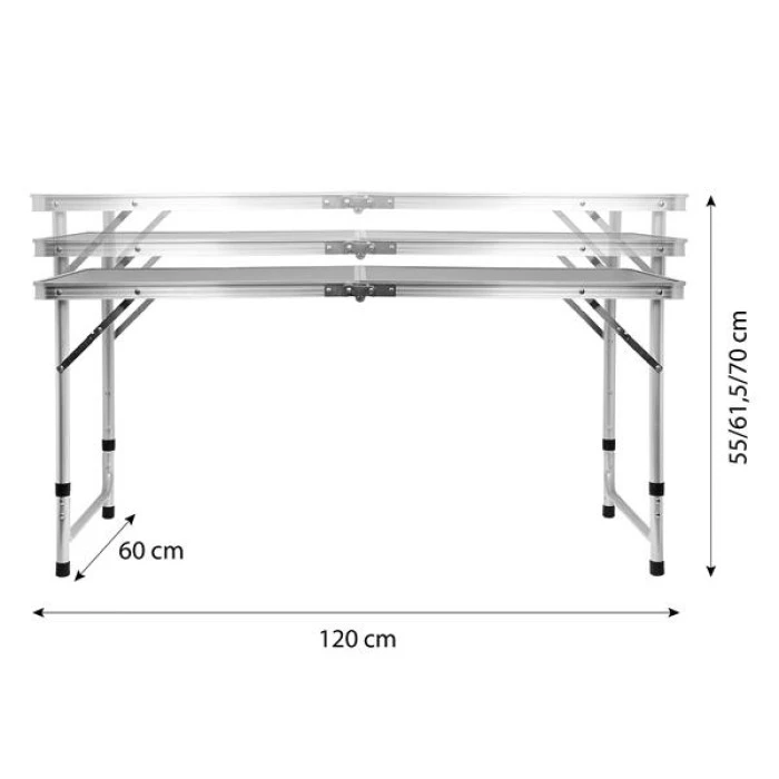 Стол кемпинговый раскладной NILS CAMP NC1605, темно-серый